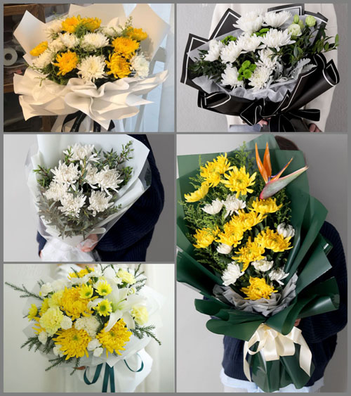 贵州遵义红花岗区新蒲镇白事花束代送